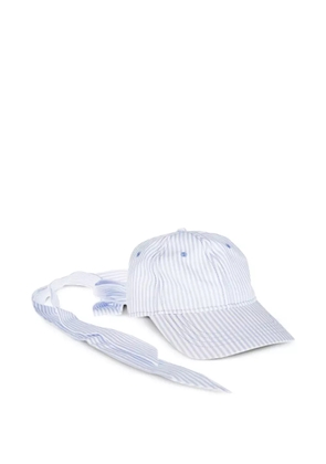 Fiorucci embroidered-logo ribbon cap - White