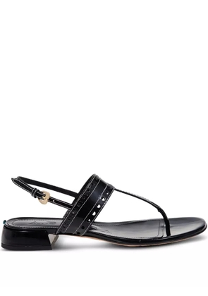 A.Bocca perforated-detail sandals - Black