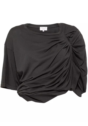 Collina Strada worn eva draped T-shirt - Black