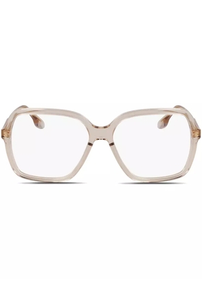 Victoria Beckham Eyewear square-frame glasses - Brown
