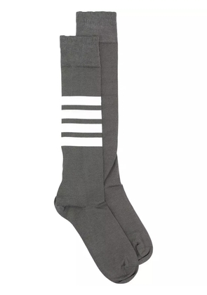 Thom Browne 4-Bar stripe socks - Grey