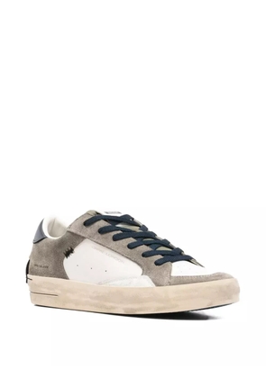 Crime London Sk8 Deluxe panelled sneakers - White