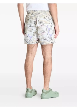 PATTA print-detail swim shorts - Neutrals