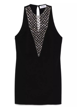 The Attico bead-embellished mini dress - Black