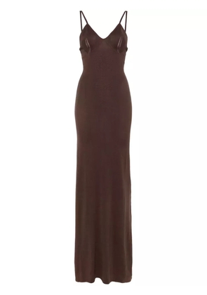 Aya Muse knitted maxi dress - Brown