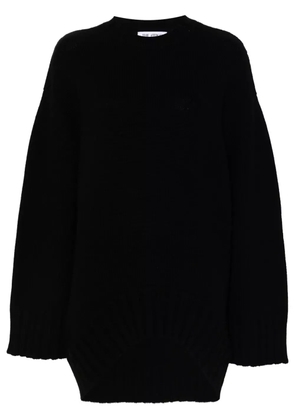 The Attico knitted sweater dress - Black