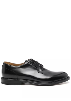 Green George leather Derby shoes - Black