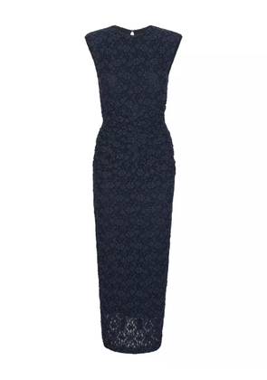 ROTATE BIRGER CHRISTENSEN floral-lace midi dress - Blue