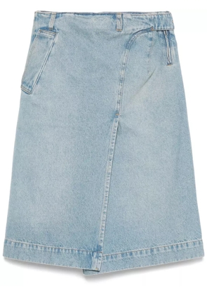 Victoria Beckham denim midi skirt - Blue
