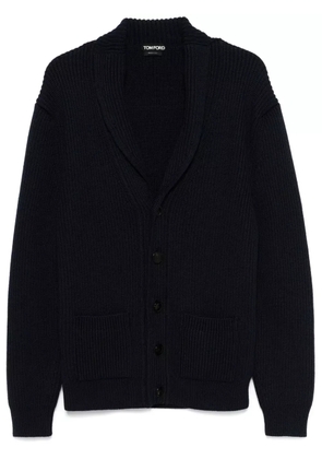 TOM FORD shawl-collar cardigan - Blue