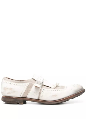 Church's distressed-finish monk shoes - White