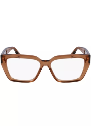 Victoria Beckham Eyewear square-frame glasses - Brown