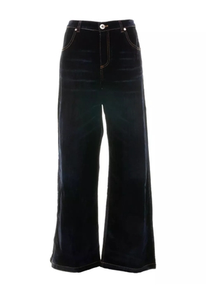 Eleventy topstitch-detail cotton jeans - Blue