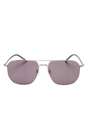 Montblanc pilot-frame sunglasses - Gold