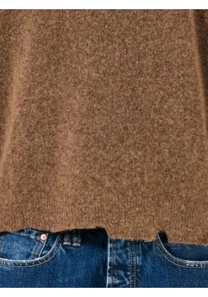 Cycle frayed sweater - Brown