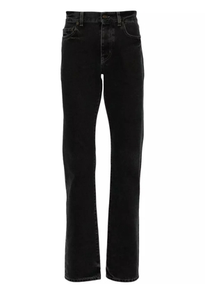 Saint Laurent logo-button jeans - Black