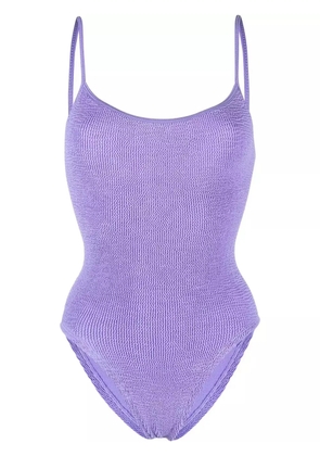 Hunza G Pamela crinkle swimsuit - Purple