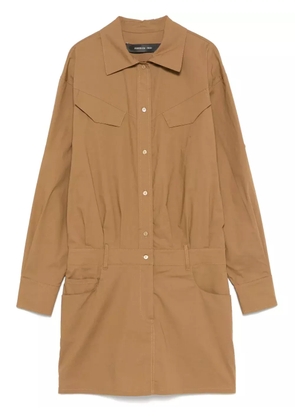 Federica Tosi poplin midi dress - Brown