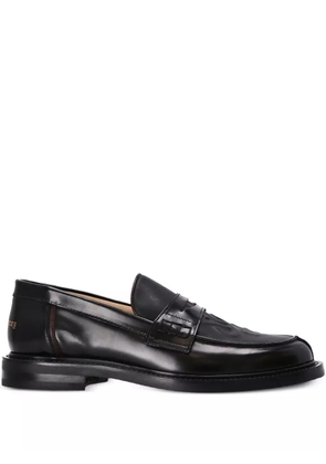 Filling Pieces leather loafers - Black