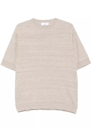 Lardini knitted T-shirt - Neutrals