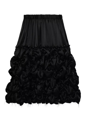 Black Comme Des Garçons ruffled mid skirt