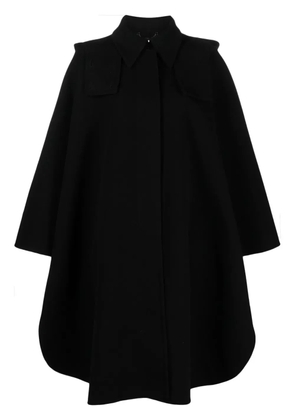 Chloé wool-blend hooded cape - Black