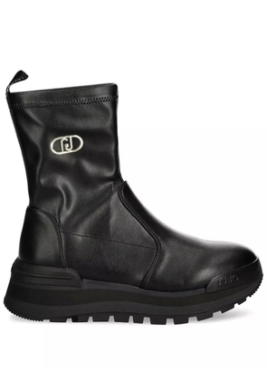 LIU JO logo boots - Black