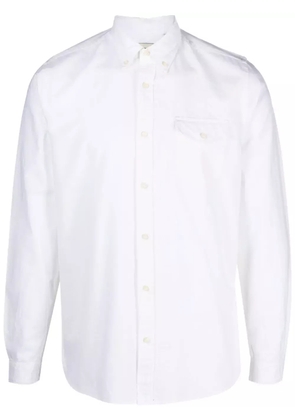 Deperlu cotton button-down shirt - White