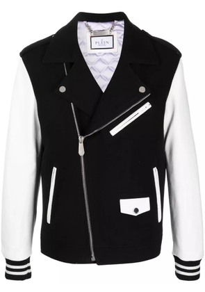 Philipp Plein leather biker jacket - Black