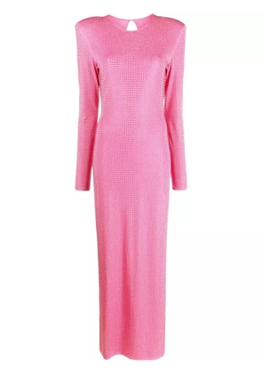 ROTATE BIRGER CHRISTENSEN crystal-embellished open-back gown - Pink