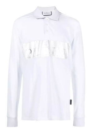 Philipp Plein logo-print polo shirt - White