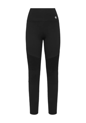 Philipp Plein logo-detail leggings - Black