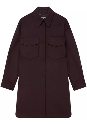 Stella McCartney press-stud fastening overshirt - Brown