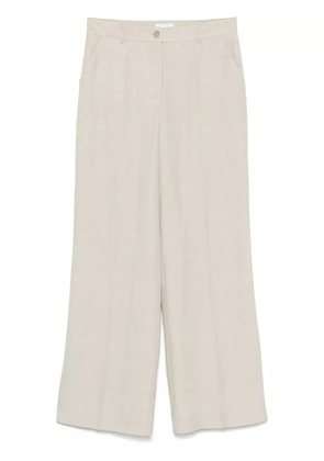 P.A.R.O.S.H. slub-texture trousers - Neutrals