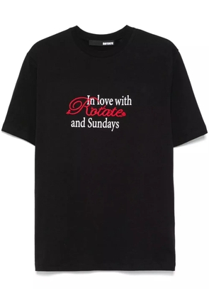 ROTATE BIRGER CHRISTENSEN lightweight-jersey T-shirt - Black