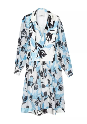 3.1 Phillip Lim floral-print belted dress - Neutrals