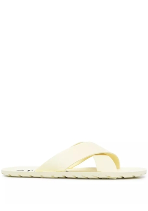 Senso Franky crossover-strap slides - Yellow