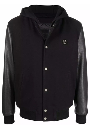 Philipp Plein long-sleeve bomber jacket - Black