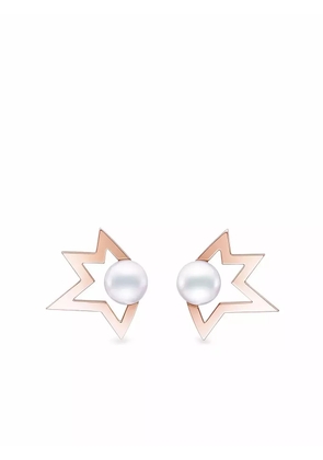 TASAKI 18kt rose gold Collection Line Comet Plus pearl earrings - Pink