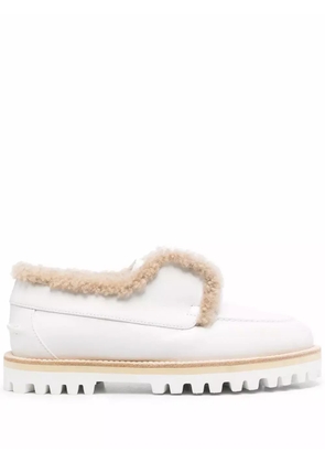 Le Silla chunky-sole leather loafers - White