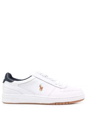 Polo Ralph Lauren Court logo-embroidered sneakers - White