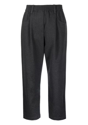 Brunello Cucinelli mid-rise straight leg trousers - Black