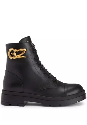 Giuseppe Zanotti Harlock Zali combat boots - Black