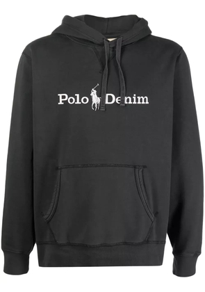 Polo Ralph Lauren logo-print drawstring hoodie - Grey