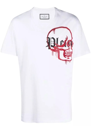 Philipp Plein V-neck logo T-shirt - White