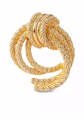 Susan Caplan Vintage 1970s Grosse knot brooch - Gold