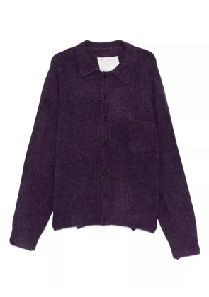 Camiel Fortgens alpaca wool-blend cardigan - Purple