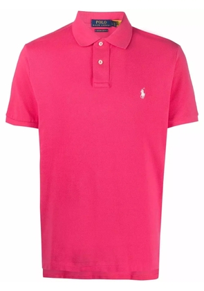 Polo Ralph Lauren piqué embroidered polo shirt - Pink
