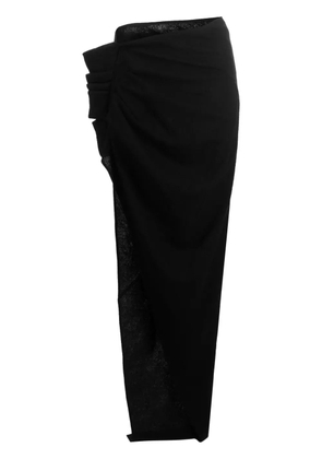 Rick Owens virgin wool maxi skirt - Black