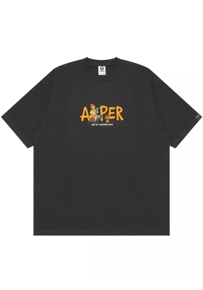 AAPE BY *A BATHING APE® logo-print T-shirt - Grey